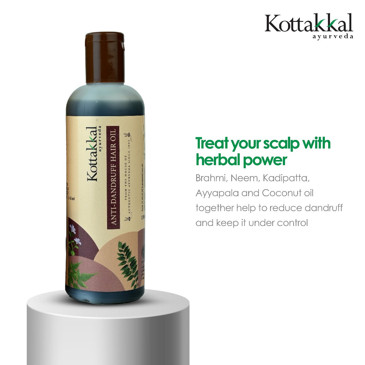 Anti Dandruff Oil & Shampoo Combo Pack - 150ml Oil and 100ml Shampoo