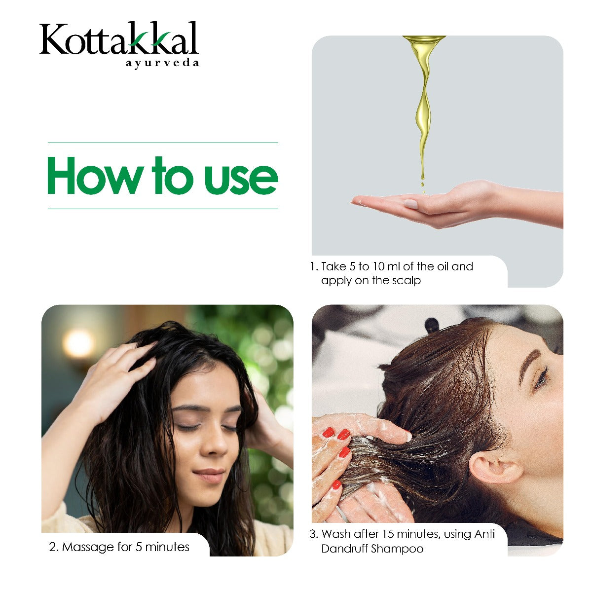 Anti Dandruff Oil & Shampoo Combo Pack - 150ml Oil and 100ml Shampoo