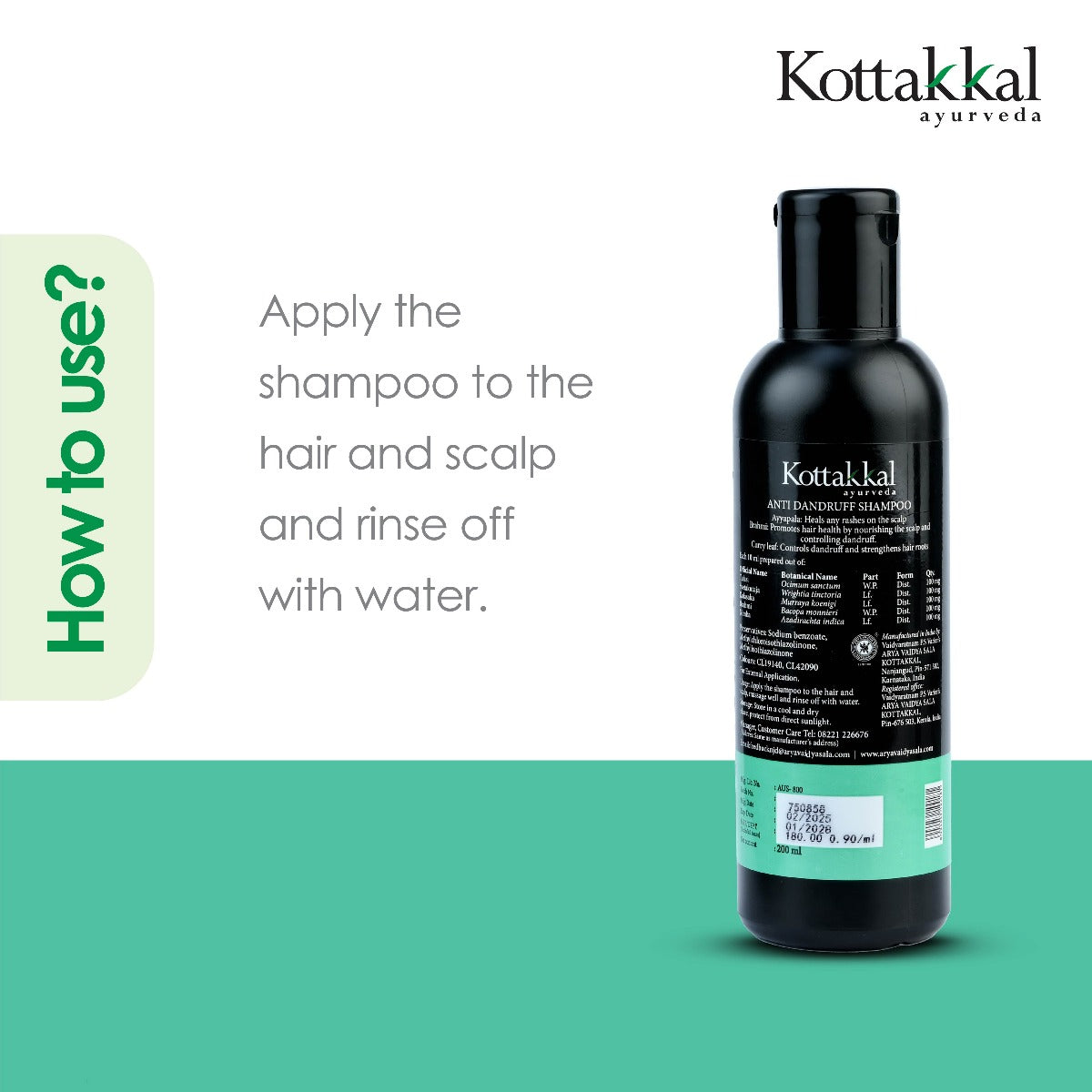 Kottakkal Ayurveda Anti Dandruff Shampoo - 200ml