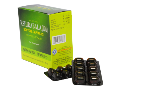 Kshirabala (101) Soft Gel Capsule - 100 Tablets, (Pack Of 1)  per strip of 10 Tablets