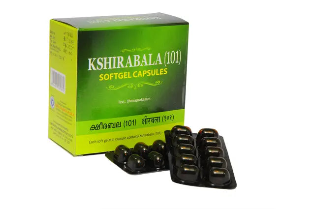 Kshirabala (101) Soft Gel Capsule - 100 Tablets, (Pack Of 1)  per strip of 10 Tablets