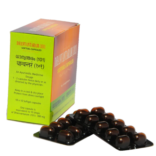 Dhanvantaram (101) Soft Gel Capsule - 100 Tablets (Pack Of 1)