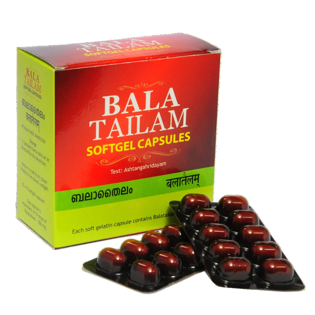 Bala Tailam Soft Gel Capsule - 100 Tablets (Pack Of 1)