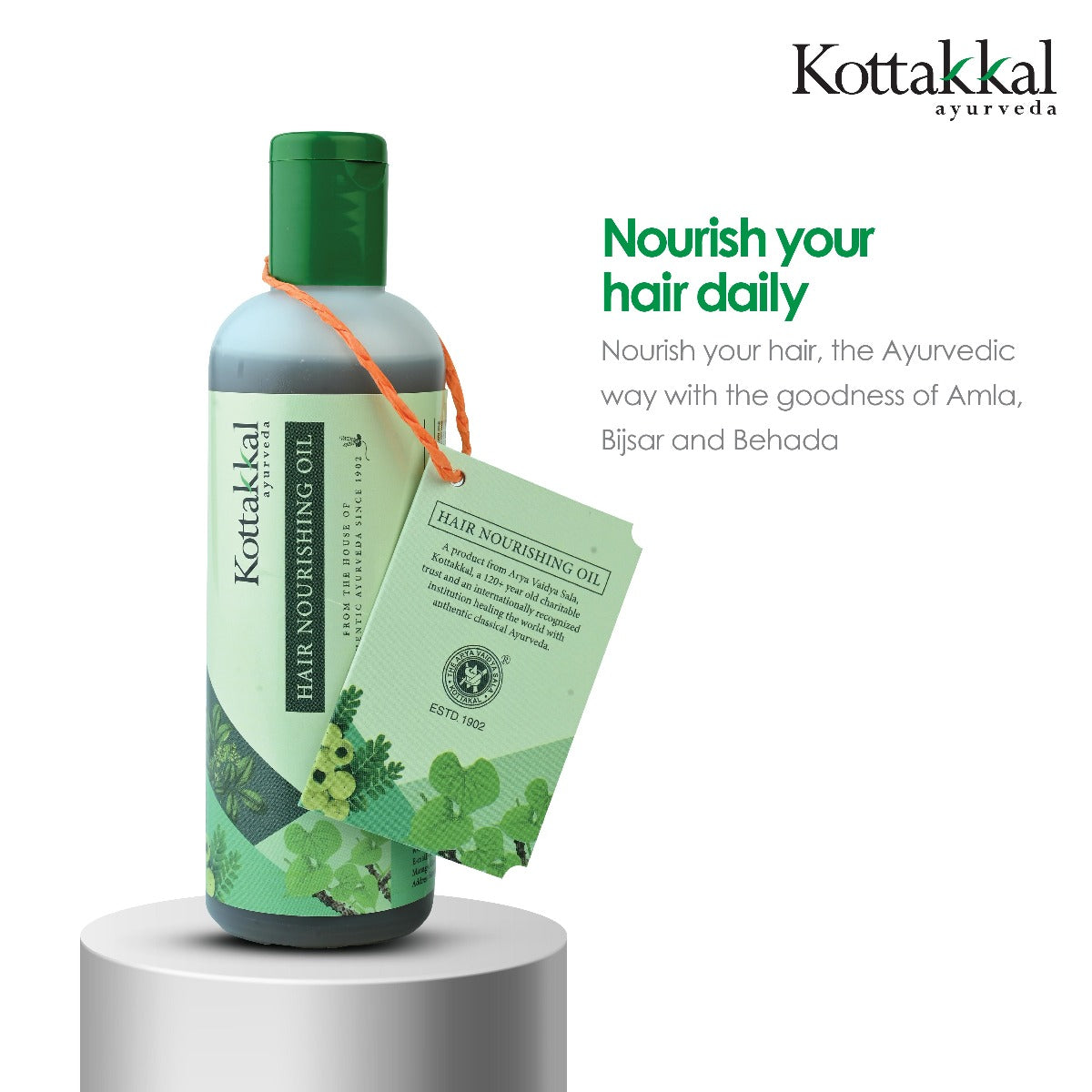 Hair Nourishing Oil & Shampoo - Combo Pack - 150 ml Oil and 100 ml Shampoo