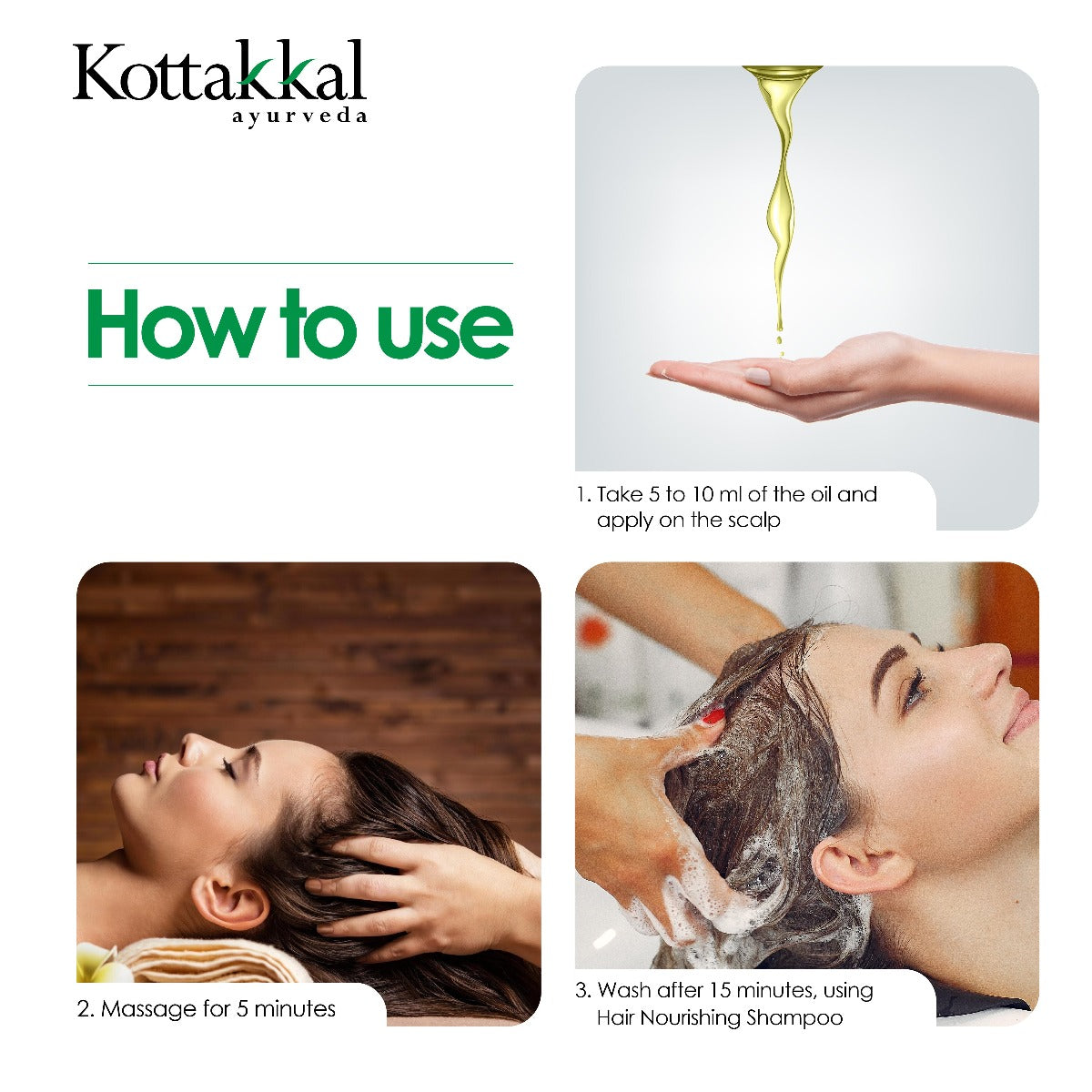 Hair Nourishing Oil & Shampoo - Combo Pack - 150 ml Oil and 100 ml Shampoo