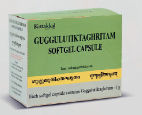 Guggulutiktaghrtam Softgel Capsule - 100 Tablets, (Pack Of 1)  per strip of 10 Tablets