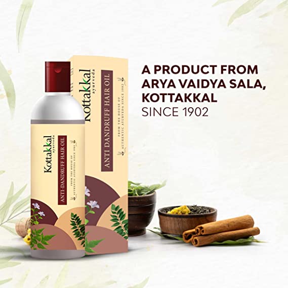 Kottakkal Ayurveda Anti Dandruff Hair Oil - 150 Ml Bottle