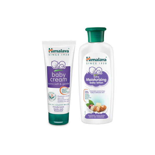 Baby Cream and Extra Moisturizing Baby Lotion Combo - 100 Ml