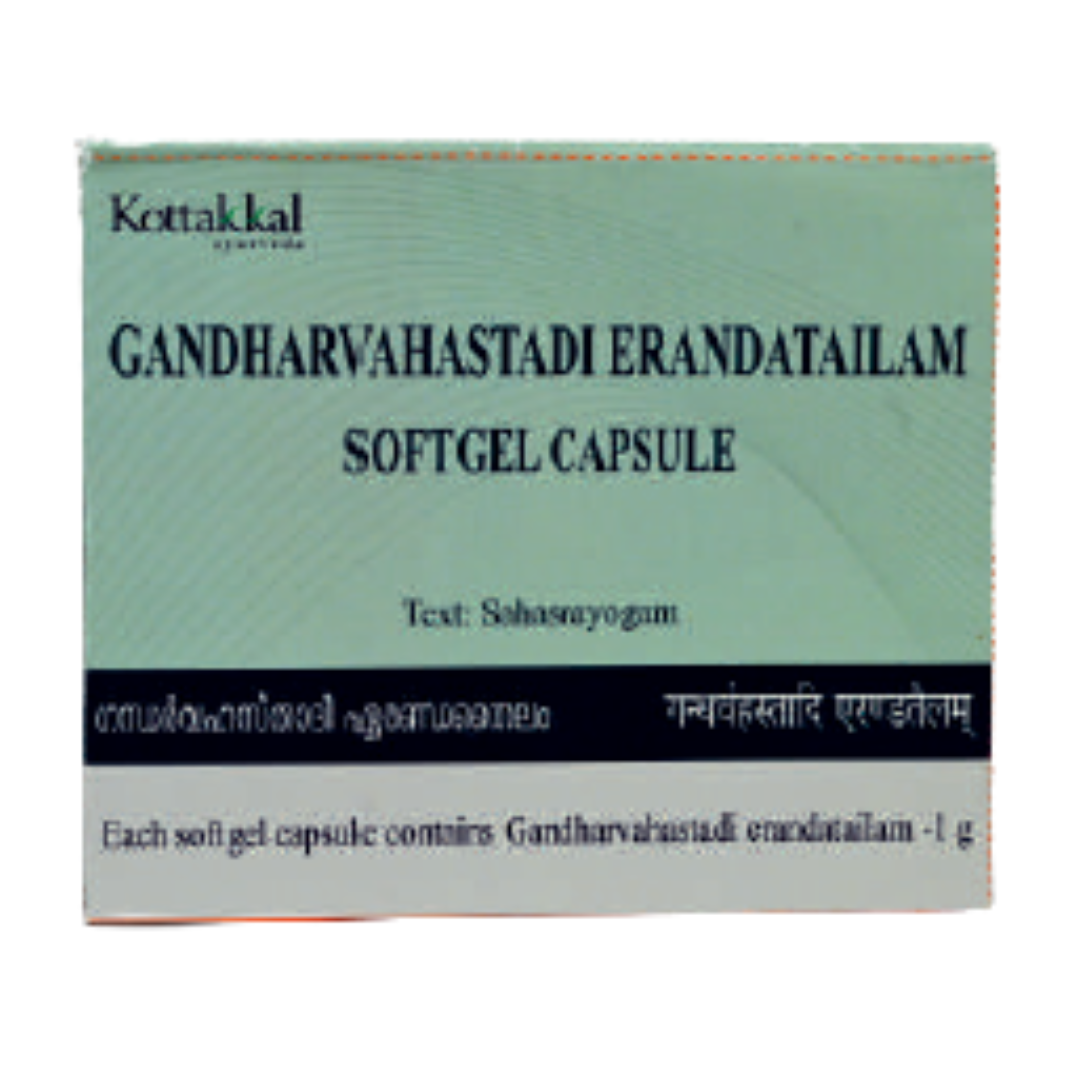 Gandharvahasthadi Eranada Tailam Soft Gel Capsule - 100 Tablets (Pack Of 1)