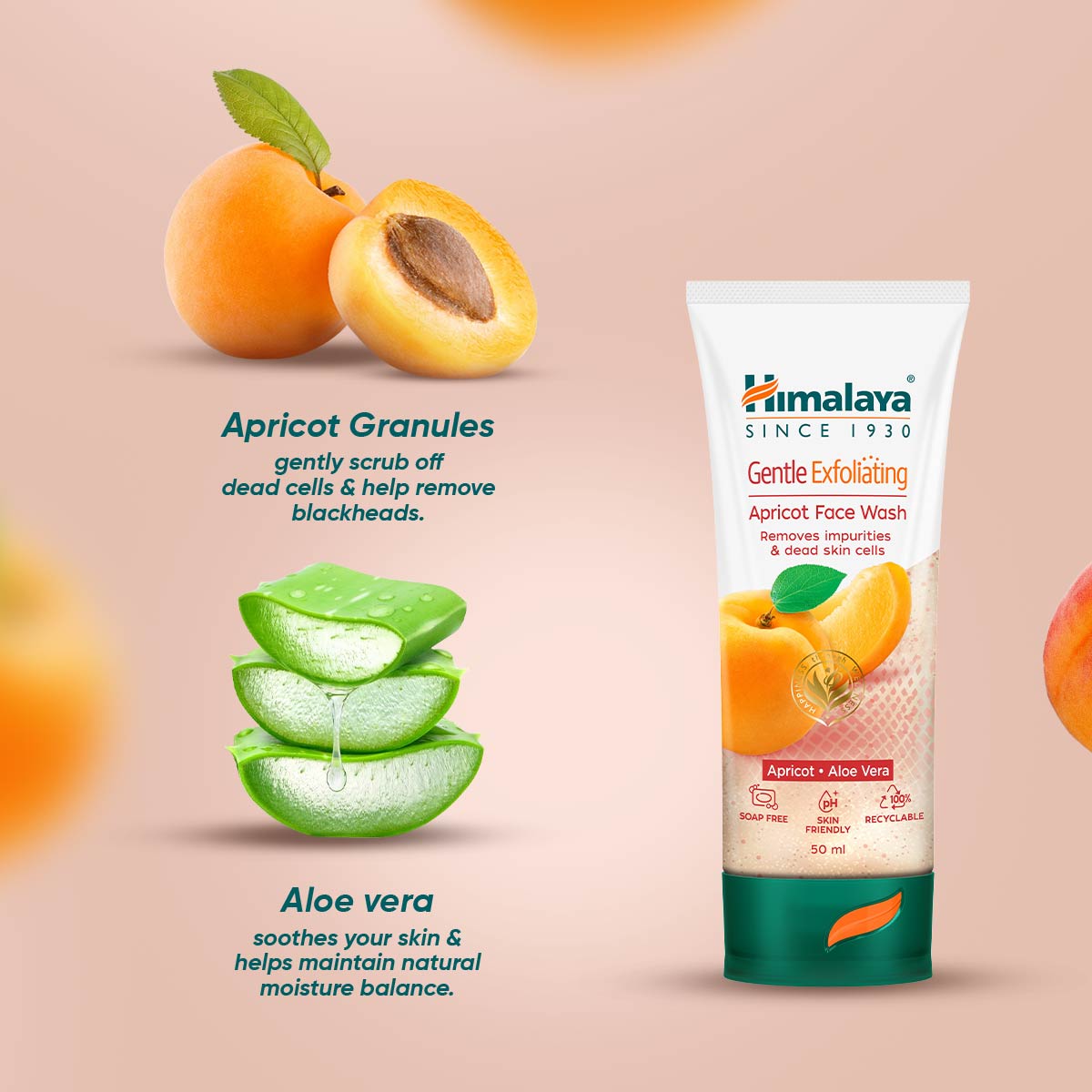 Gentle Exfoliating Apricot Face Wash