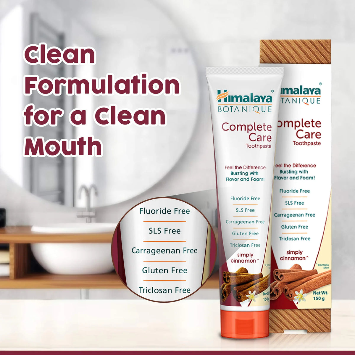 BOTANIQUE Complete Care Toothpaste (Simply Cinnamon)