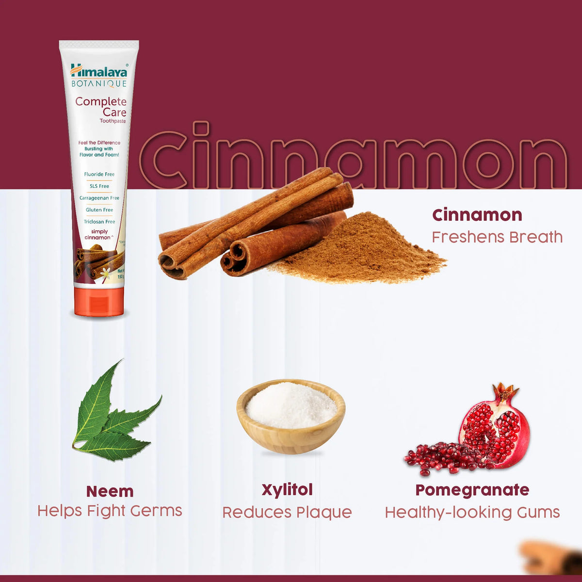 BOTANIQUE Complete Care Toothpaste (Simply Cinnamon)