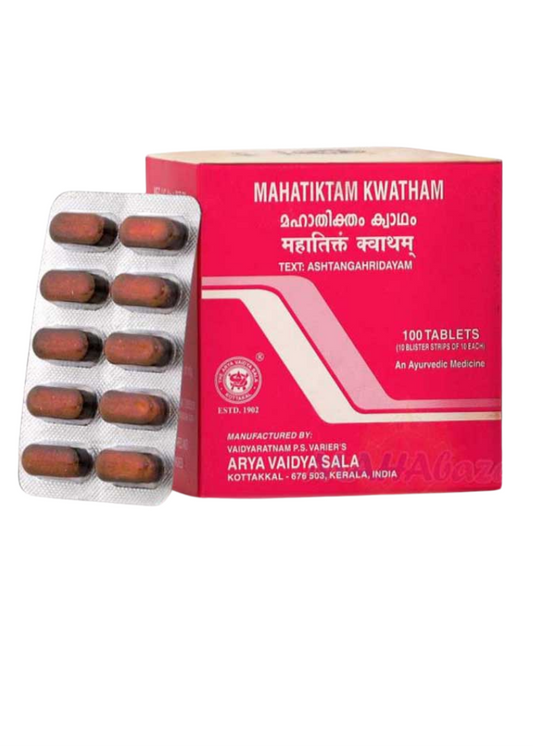 Mahatiktam Kwatham Tablet - 100 Tablets (Pack Of 1)