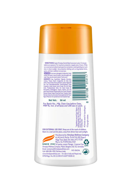Gentle Baby Sunscreen Lotion