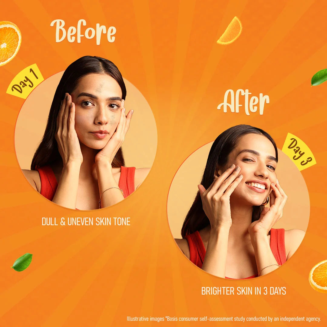 Brightening Vitamin C Orange Face Serum Cream