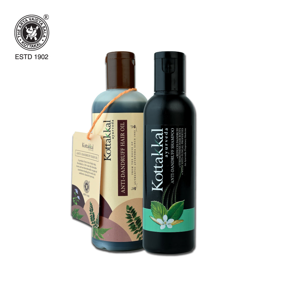 Anti Dandruff Oil & Shampoo Combo Pack - 150ml Oil and 100ml Shampoo
