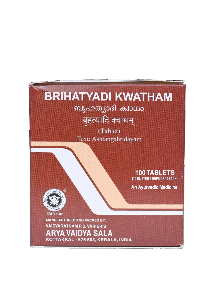 Brihatyadi Kwatham Tablet - 100 Tablets (Pack Of 1)