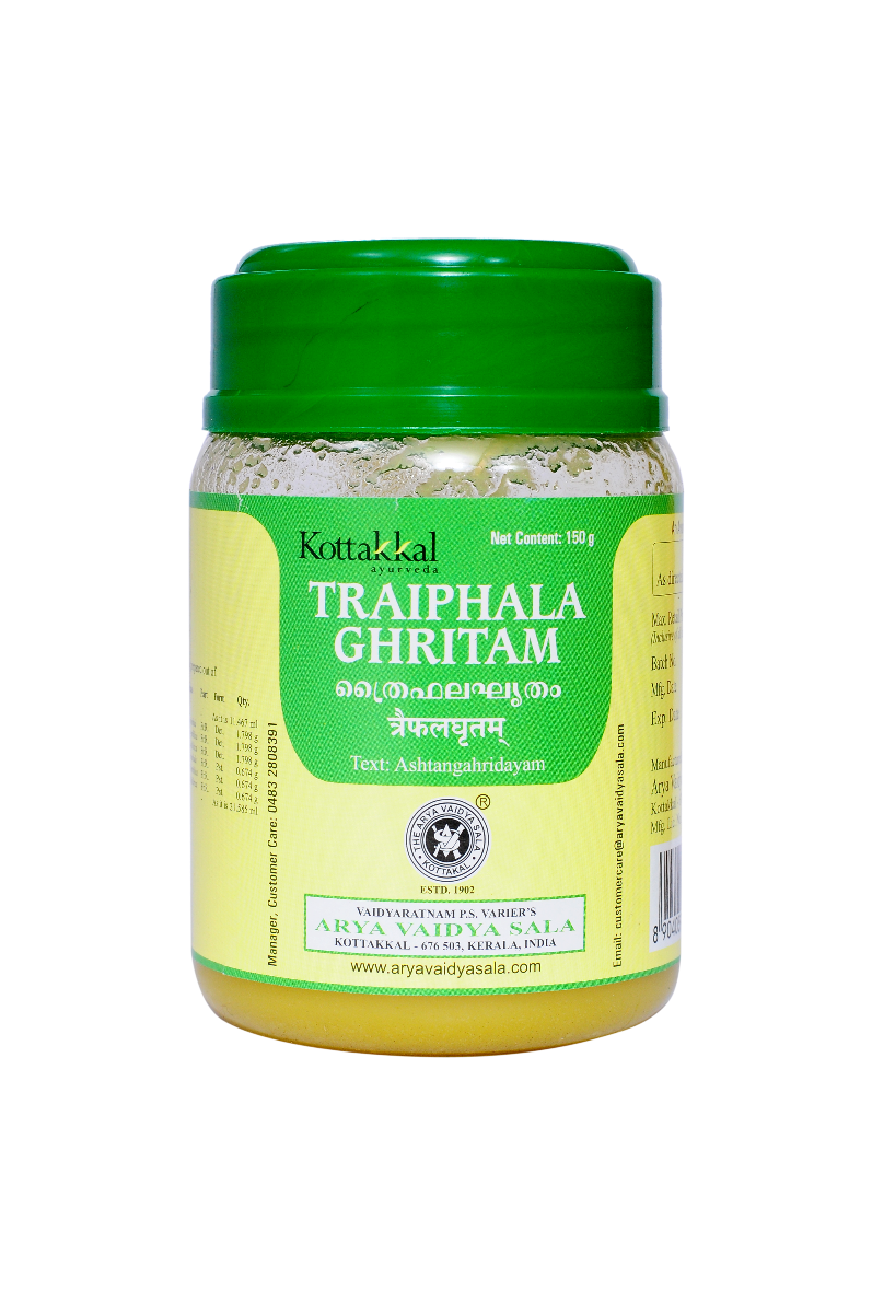 Traiphala Ghritam - 150 Grams Pet Container