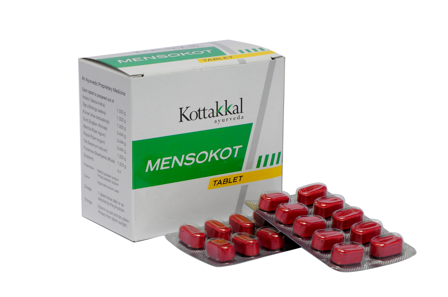 Mensokot Tablet -100 Tablets, (Pack Of 1)  per strip of 10 Tablets