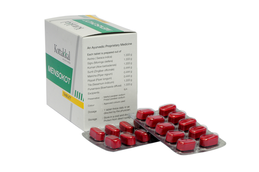 Mensokot Tablet -100 Tablets, (Pack Of 1)  per strip of 10 Tablets