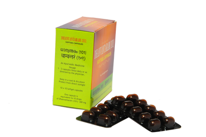 Dhanvantaram (101 ) Soft Gel Capsule - 100 Tablets, (Pack Of 1)  per strip of 10 Tablets