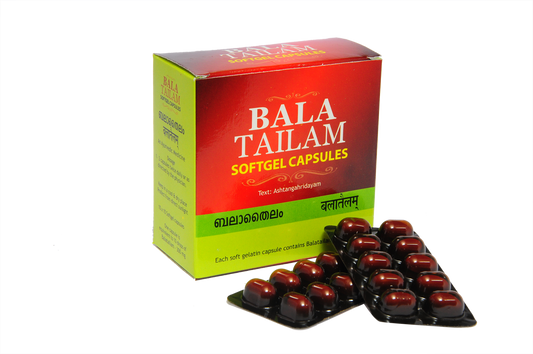 Bala Tailam Soft Gel Capsule - 100 Tablets, (Pack Of 1)  per strip of 10 Tablets